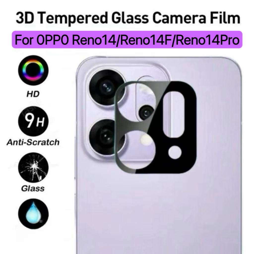 ตรงรุ่น For OPPO Reno14F ฟิล์มกล้อง For OPPO Reno14F Reno14 Reno14Pro ฟิล์มกันรอยกระจกเลนส์กล้องด้าน