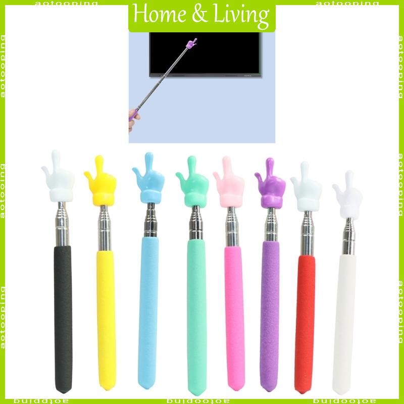 Teacher Pointer with Finger Telescopic Pointer Stick for Classroom