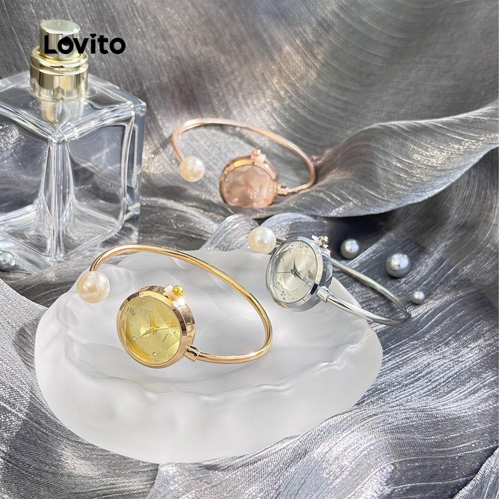 Lovito นาฬิกาควอตซ์แบบสบาย ๆ สำหรับผู้หญิง LFA86253 - รูปที่ 3