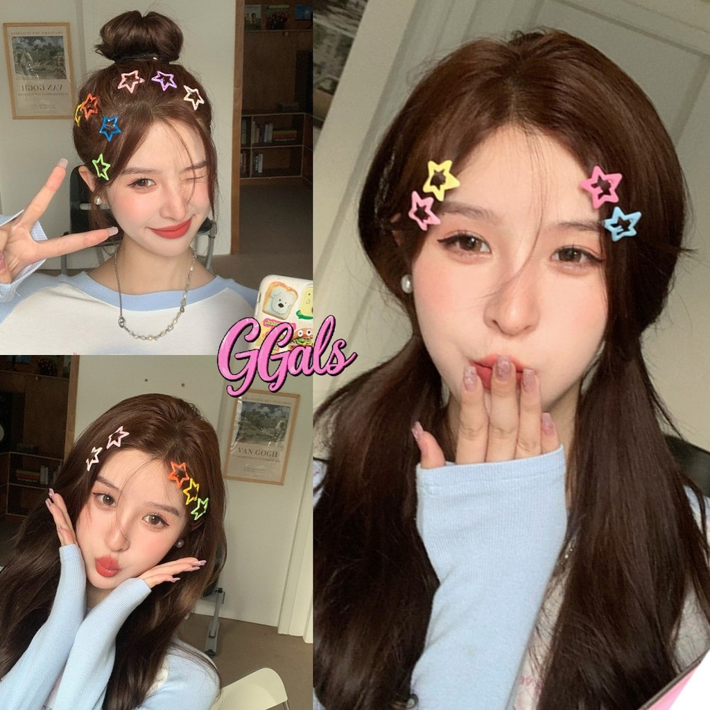 GGals กิ๊ปติดผมลายดวง พร้อมส่ง โดปามีน สไตล์เกาหลี กิ๊บหนีบผม เครื่องประดับผม สีพาสเทลสดใส หวาน