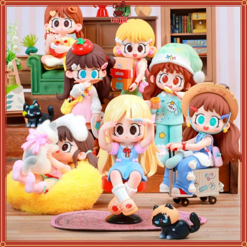 Milay Honey Girl V3 Lazy Time Series อินเทรนด์เดสก์ท็อปตกแต่งกล่องตาบอด