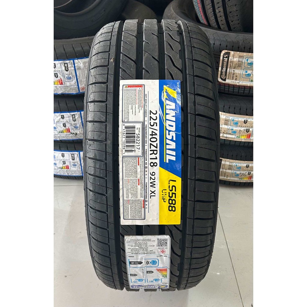 225/40R18 LANDSAIL LS588 ยางใหม่กริ๊ปปี24🇹🇭ราคา1เส้น✅แถมจุ๊บลมยางแท้🔥มีรับประกันจากโรงงานนาน2ปีหรือ5