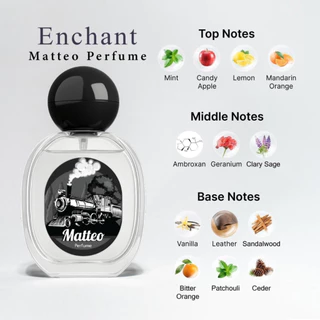 (ร้านค้าบริษัท) น้ำหอม Enchant กลิ่น Matteo น้ำหอมผู้ชาย 1 แถม 1 กลิ่นโรเเมนติก เท่ห์ หล่อ สปอร์ต