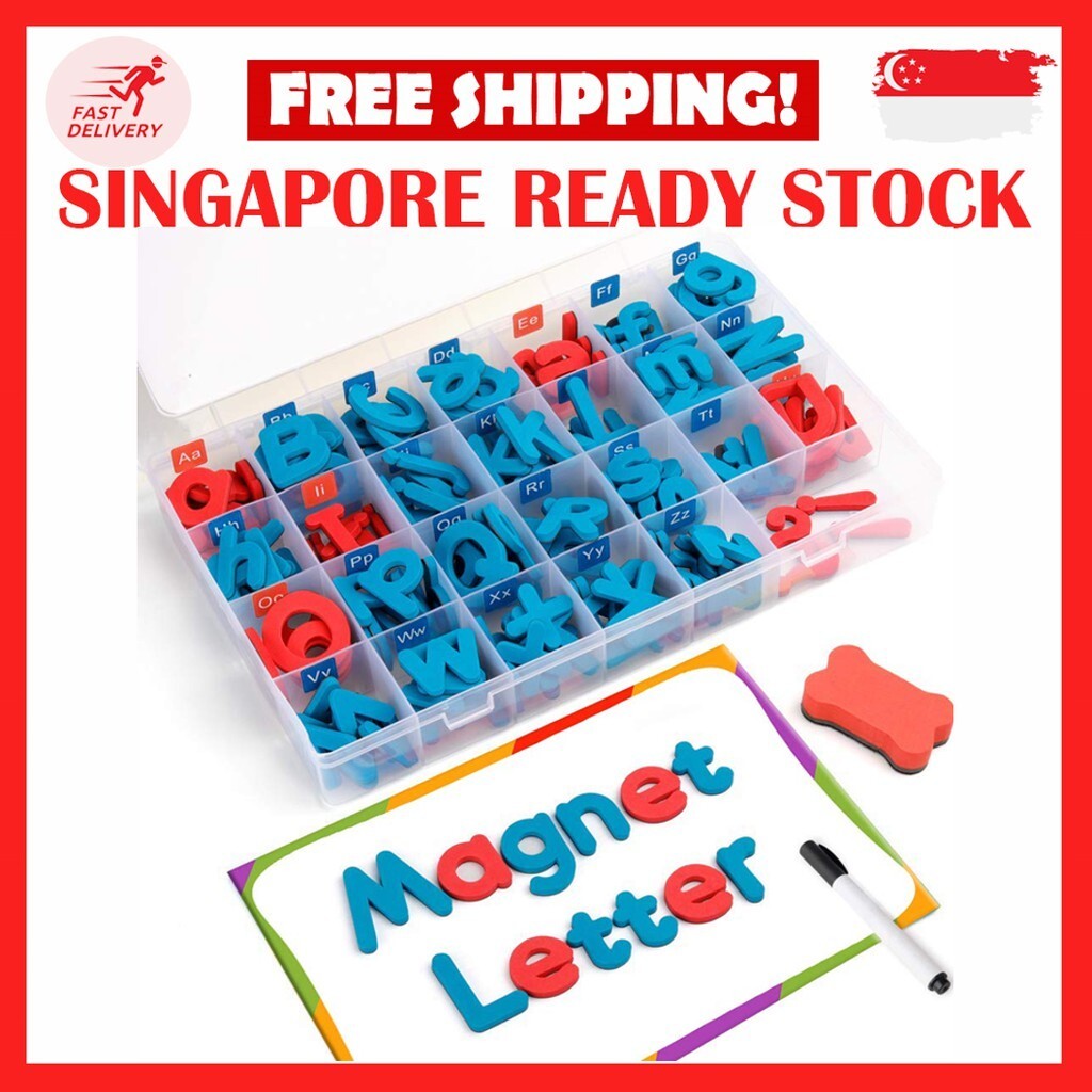 MAGNETIC ALPHABET LETTERS ชุดสําหรับเด็กพร้อมกระดานของเล่นเพื่อการศึกษาตัวอักษรสําหรับเด็กที่ห่างไกล