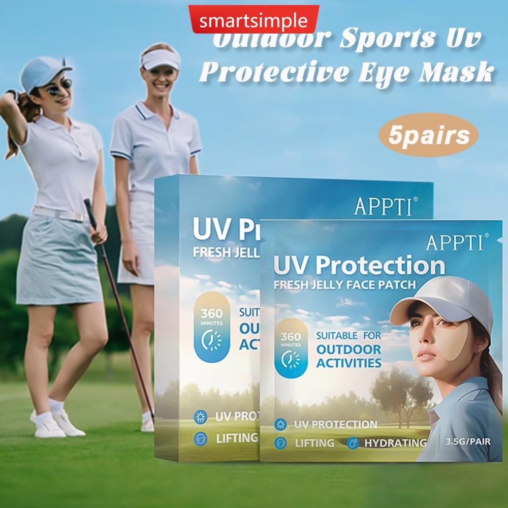 SMARTSIMPLE เหมาะสําหรับกิจกรรมกลางแจ้ง UV ทน Golf Eye Mask กีฬากลางแจ้งป้องกัน Eye Mask UV ทน Eye P