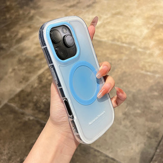 หรูหรา Ellipse แม่เหล็กชาร์จไร้สายเคสโทรศัพท์สําหรับ iPhone 12 13 14 15 16 Pro Max Gradual เปลี่ยนฝาครอบกันชน
