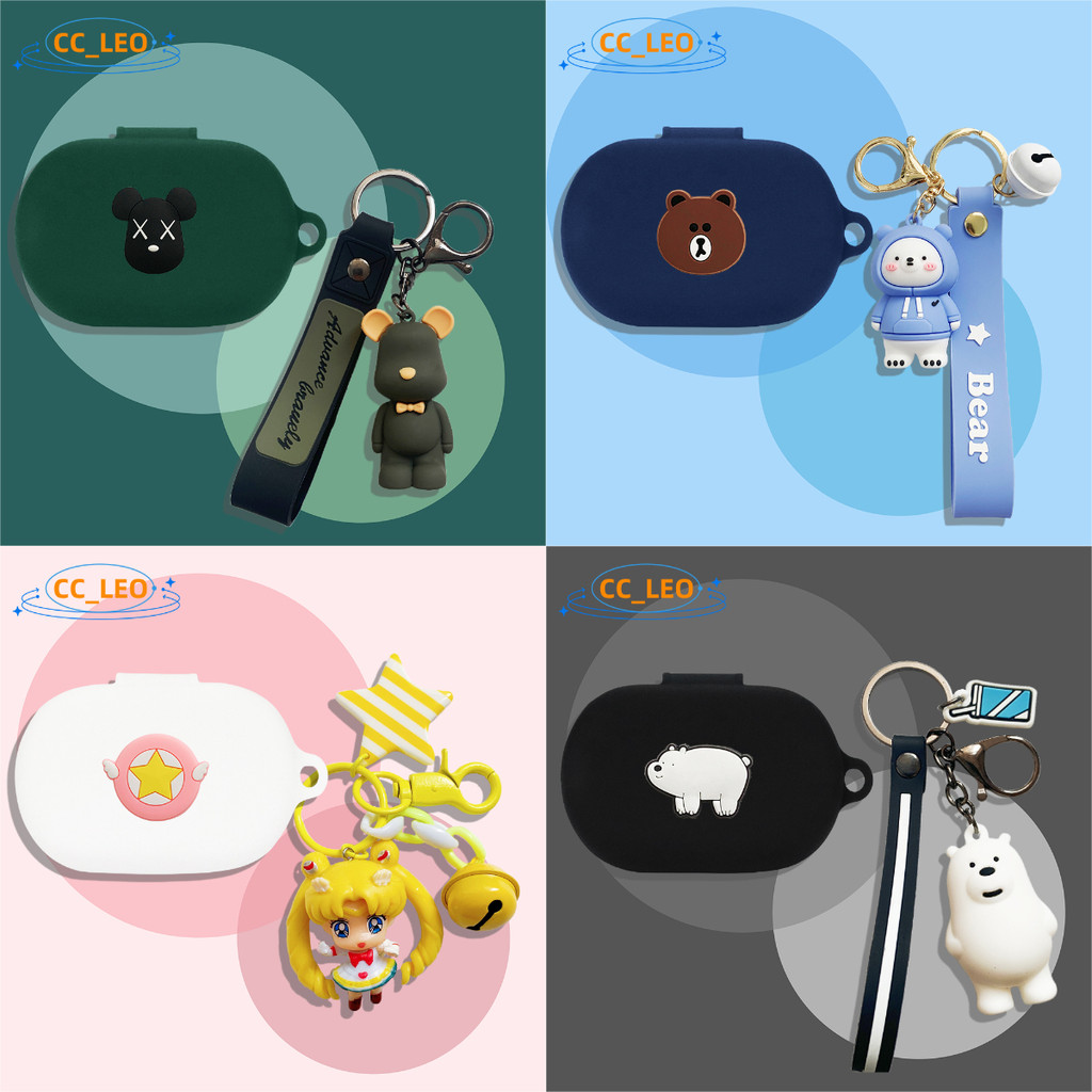 For EDIFIER Comfo Flex Case Suitable for EDIFIER A6 Open Ear Silicone Soft Case Creative Cartoon Key