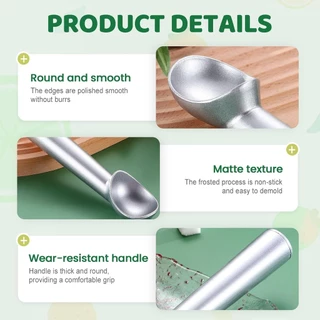 ที่ตักไอศกรีมอะลูมิเนียม Ice Cream Scoop แบบไม่ติด สำหรับไอศกรีม เจลาโต้ และคุกกี้โด