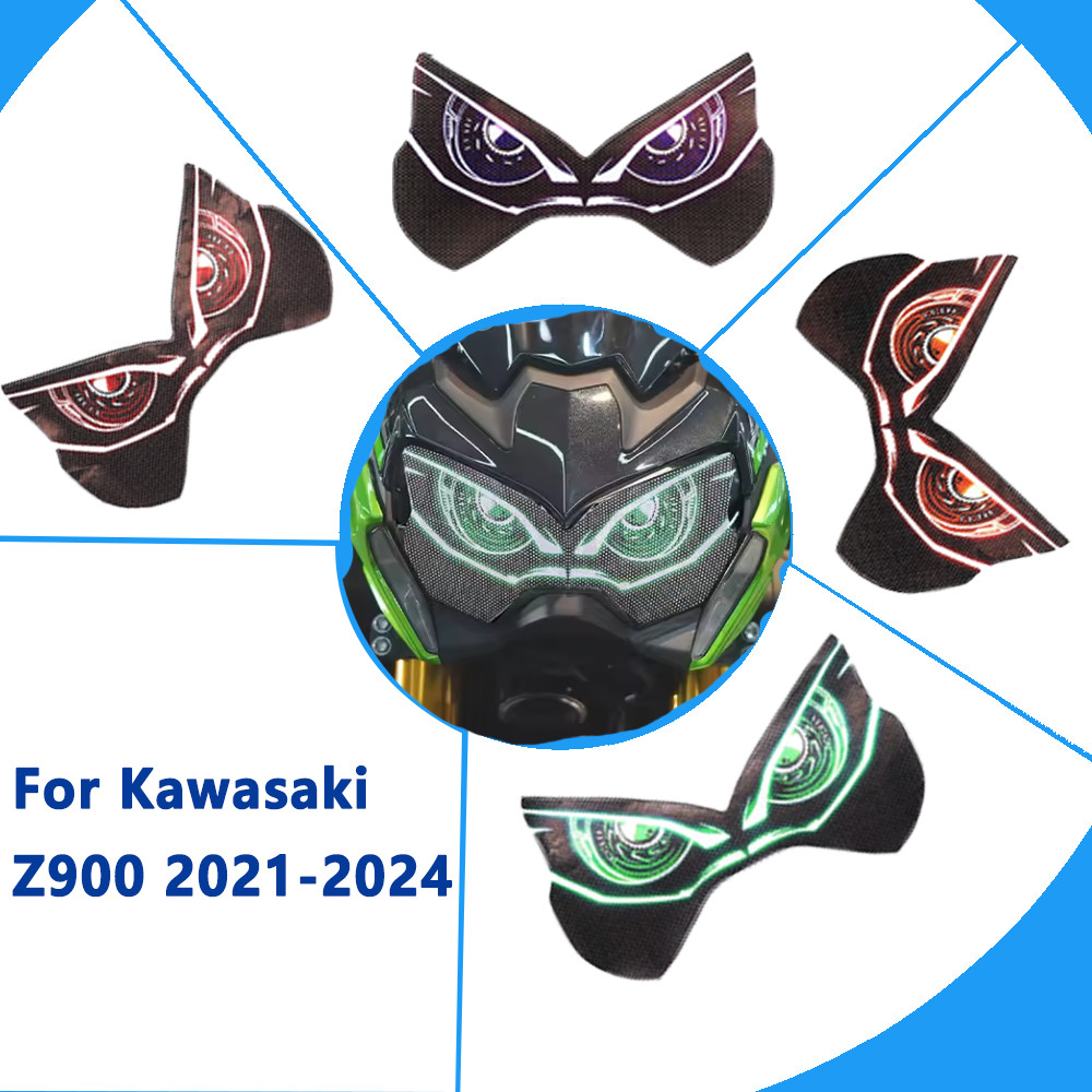 KAWASAKI สําหรับคาวาซากิ Z900 2021-2024 3ง ด้านหน้า ฉ กําลังออกอากาศ ไฟหน้ายามสติ๊กเกอร์-สติ๊กเกอร์ก
