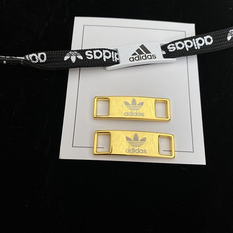 เชือกผูกรองเท้าหัวเข็มขัดเงิน/ดํา หัวเข็มขัดตกแต่ง สําหรับ Adi Shamrock Gold Label Shell หัวรองเท้า Shoelace Smith รองเท้าผ้าใบ