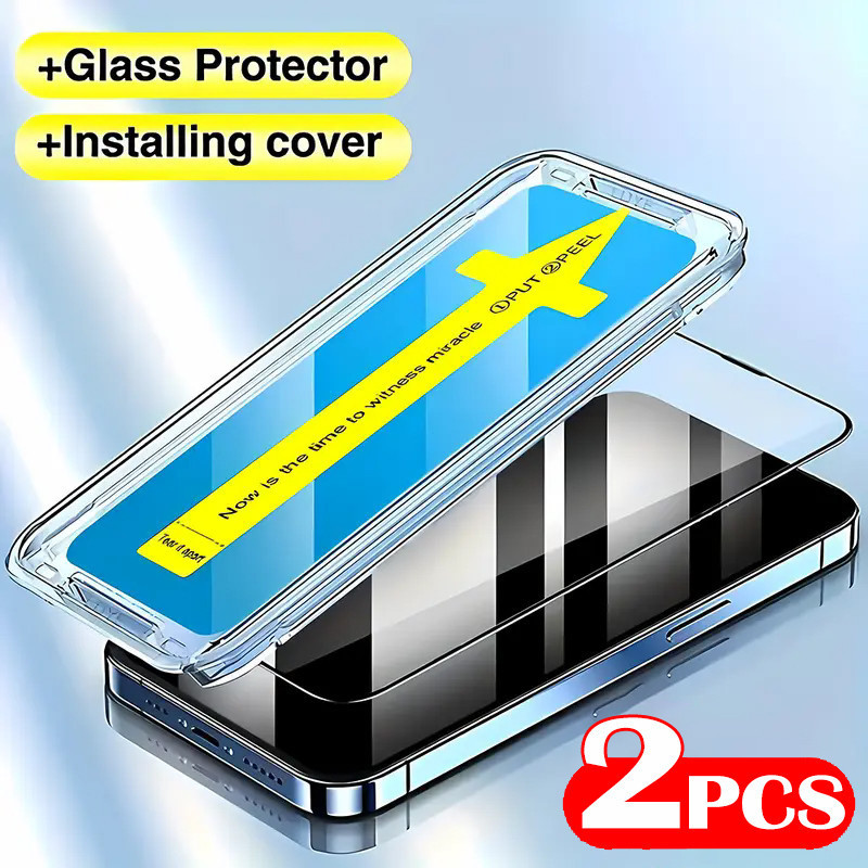 2PCS กระจกนิรภัยสําหรับ ZTE Blade A34 ZTE Blade A54 HD รองรับลายนิ้วมืออัลตราโซนิกปลดล็อคกาวเต็มฝุ่น