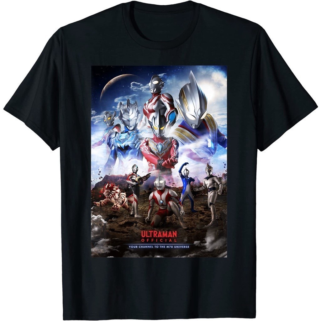 เสื้อยืดผู้ใหญ่ Ultraman Youtube Global Visual 2