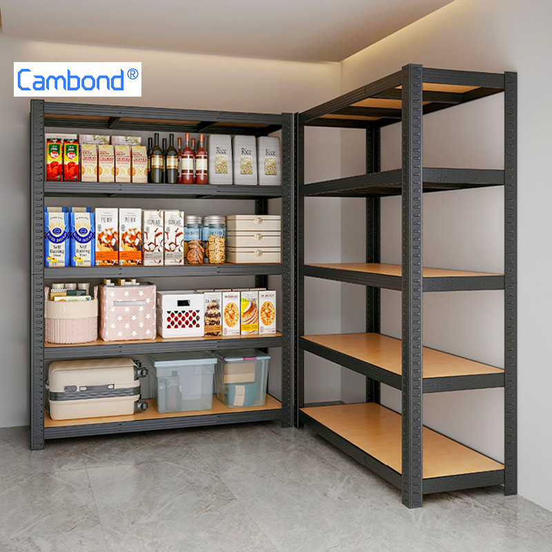 Cambond ชั้นวางของเหล็กคาร์บอน 3/4/5/6 ชั้น รับน้ำหนักได้มาก แข็งแรงทนทาน สีขาว/สีดำ ชั้นเก็บของอเนกประสงค์ สำหรับบ้าน สำนักงาน คลังสินค้า และร้านค้า
