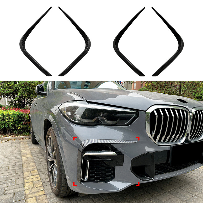 1 คู่/สําหรับ BMW X5 G05 2019-2022 M Sport Front Air Knife สติกเกอร์รถ, การปรับเปลี่ยนภายนอก