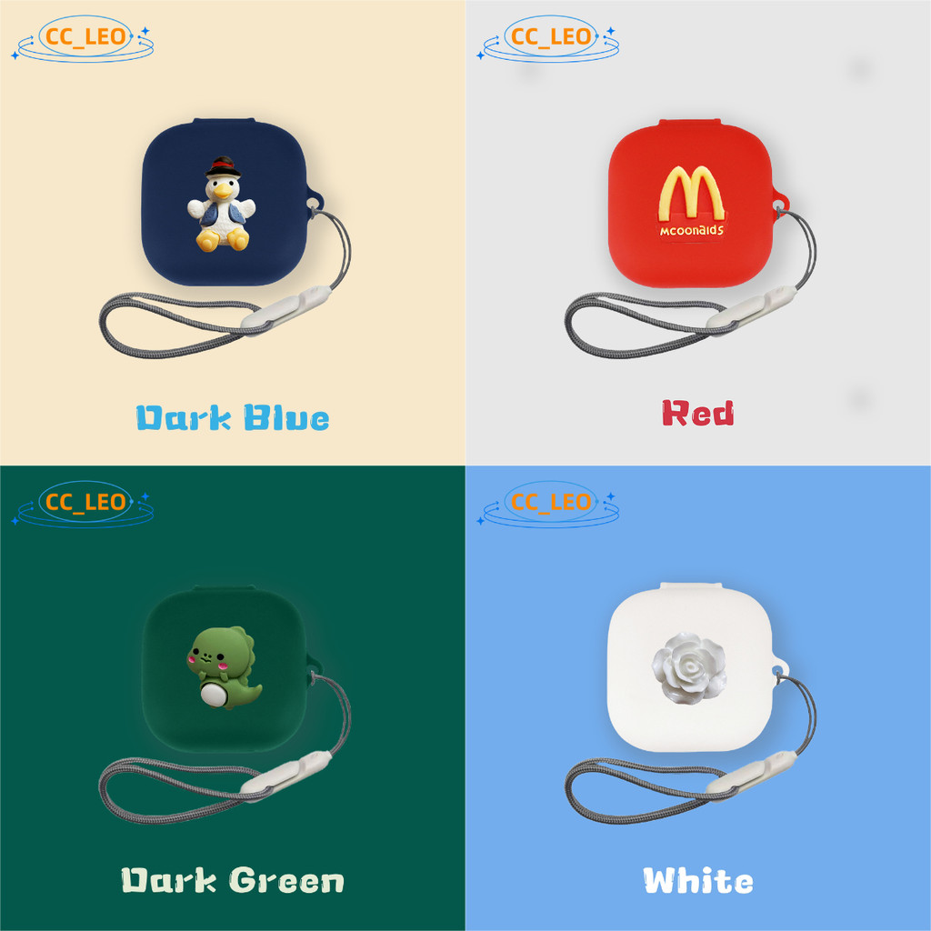 For Anker Soundcore P41i Case Soundcore P41i Cartoon Angel Charm Camellia Silicone Soft Case Soundco