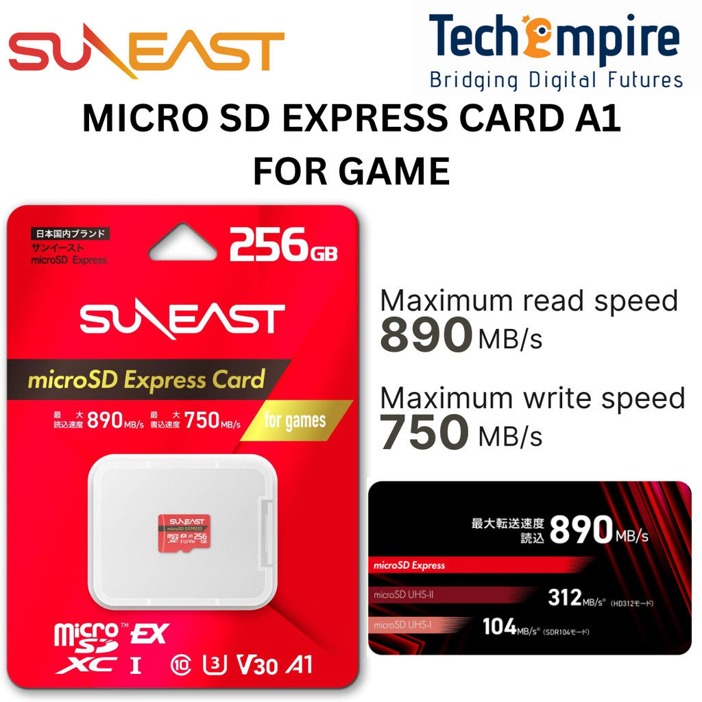 SUNEAST MICRO SD EXPRESS CARD 256GB (A1) (สําหรับเล่นเกม)