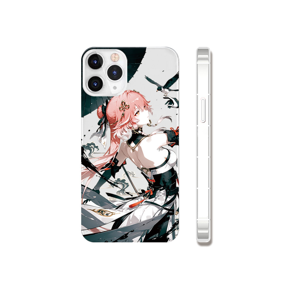 เคส TPU iPhone สําหรับ iPhone 11/12/13/14/15/16/Pro/Max - Wuthering Waves Changli Anime Art