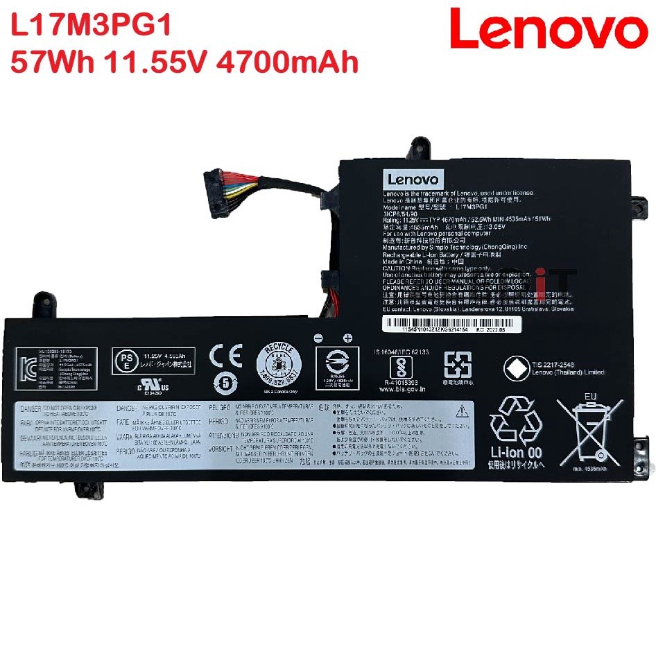 (ส่งฟรี ประกัน 1 ปี) Lenovo แบตเตอรี่ Battery Lenovo Legion Y530-15ICH Y545 Y540-15IRH 17IRH L17M3PG