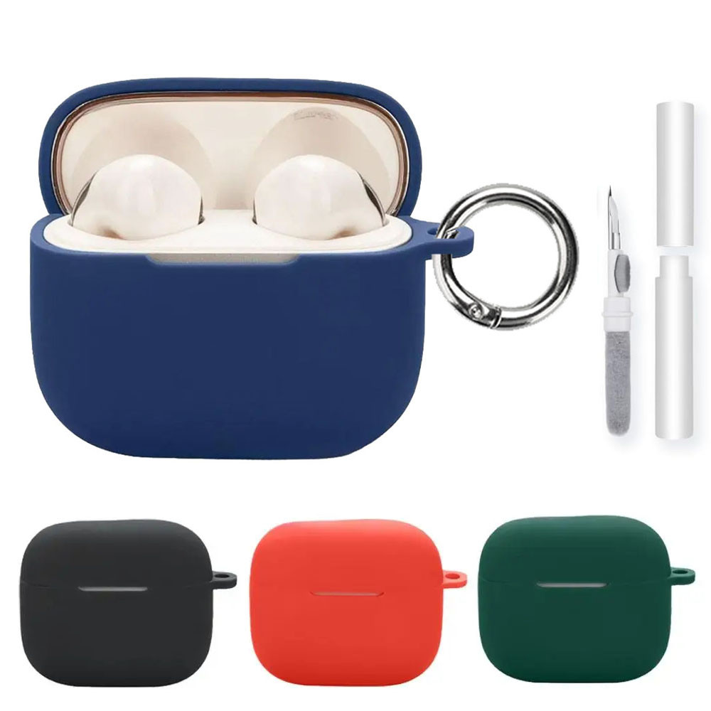 สําหรับ EDIFIER Lolli ANC Earbuds Case Cover เคสซิลิโคนป้องกัน + ชุดทําความสะอาดสําหรับหูฟัง EDIFIER