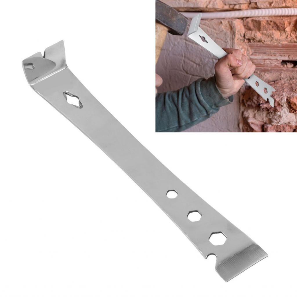 Crowbar Flat Crowbar Portable Design การใช้งานอเนกประสงค์มีดโกน PRY เครื่องมือมัลติฟังก์ชั่นสำหรับกา