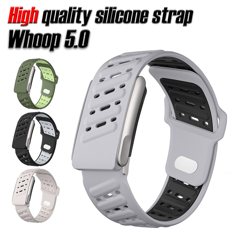 ซิลิโคนคุณภาพสูง Whoop สําหรับ Whoop 5.0 Fitness Band Soft Breathable สายรัดข้อมือกีฬาปรับสายสําหรับ