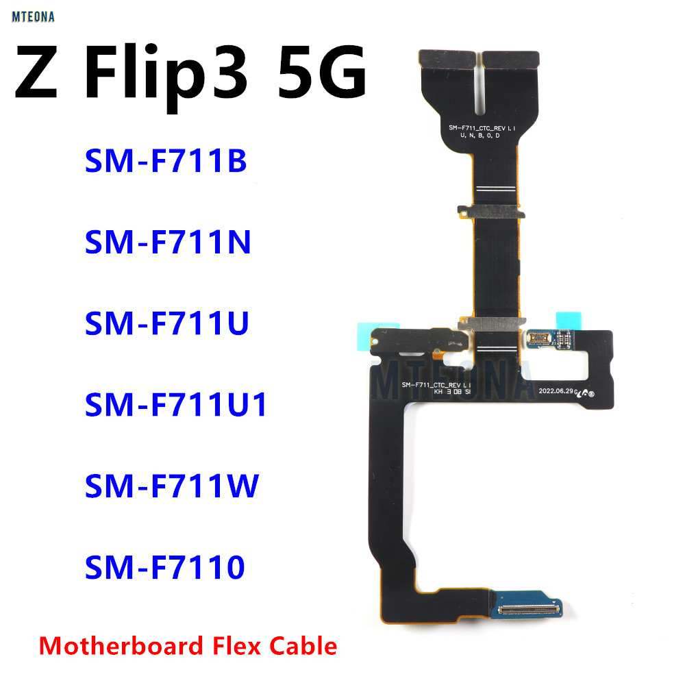 จอแสดงผล LCD เชื่อมต่อหลัก Flex สําหรับ Samsung Galaxy Z Flip3 5G F711 SM-F711B F711U F711N เมนบอร์ด