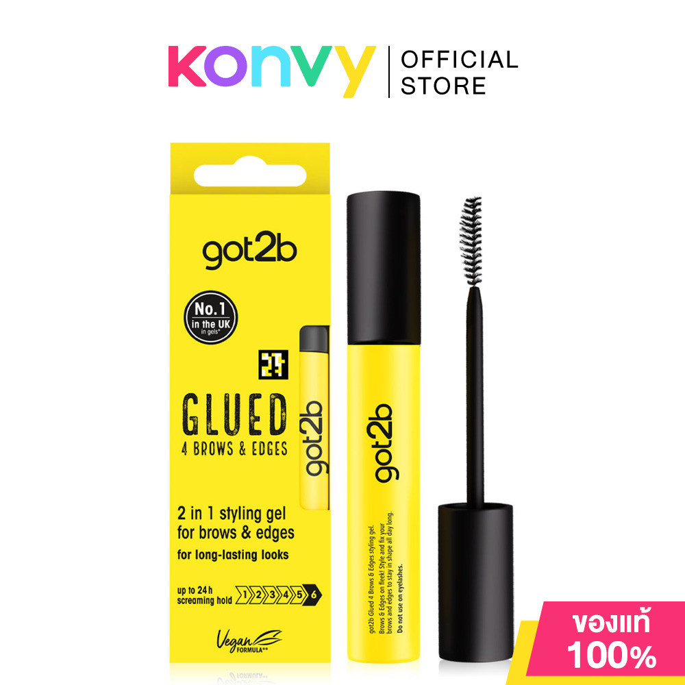 Schwarzkopf Got2B Glued 4 Brows & Edges 16ml มาสคาร่าจัดแต่งขนคิ้วและทรงผม.
