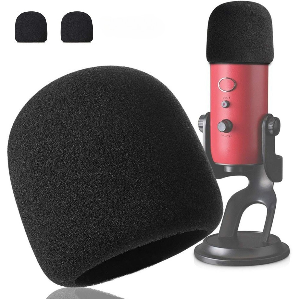ไมโครโฟนโฟมไมโครโฟนฝาครอบกระจกสําหรับ Blue Yeti, Yeti Pro ไมโครโฟน, Blue Yeti Pop Filter Wind Shield