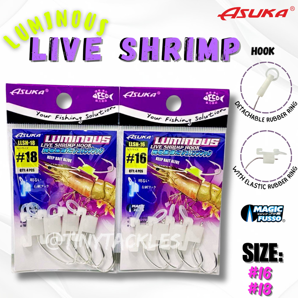 ASUKA LUMINOUS LIVE SHRIMP HOOK