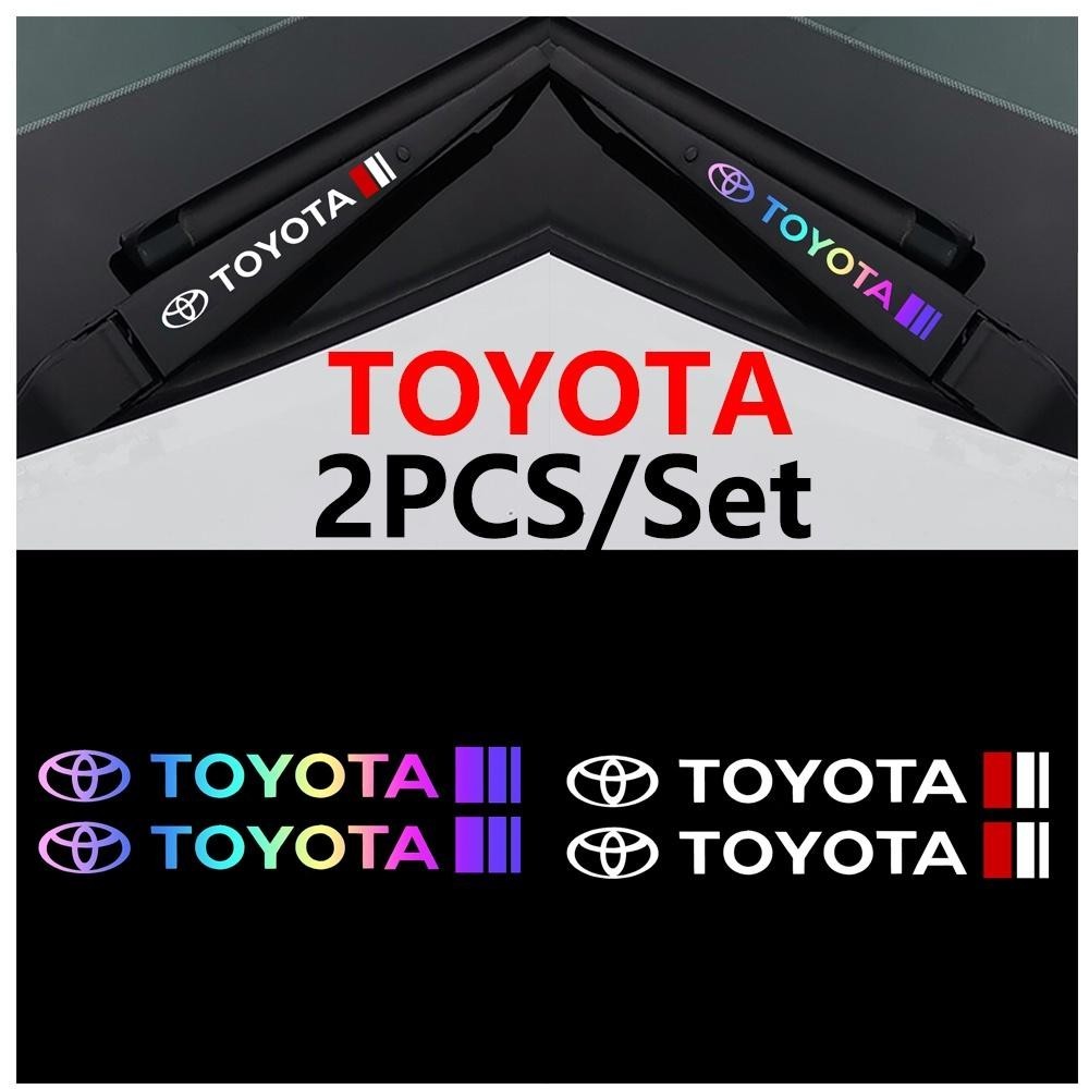 2PCS Toyota ยางรีดน้ำกระจก สติ๊กเกอร์แต่ง Vinyl สะท้อนแสง เทปกันรอย ตกแต่งรถ รถยนต์ รถไฟฟ้า หน้าต่าง