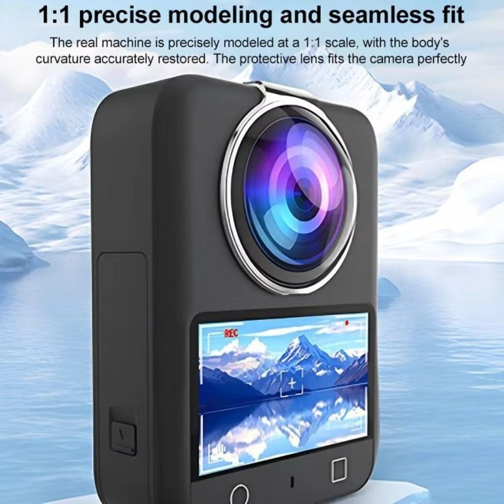 ยามเลนส์ BLOOMZO, ตัวป้องกันเลนส์พลาสติกแบบถอดได้, ฝาครอบเลนส์ป้องกัน HD คุณภาพสูงสําหรับ DJI Osmo 360 อุปกรณ์เสริมสําหรับกล้องพาโนรามา - รูปที่ 4