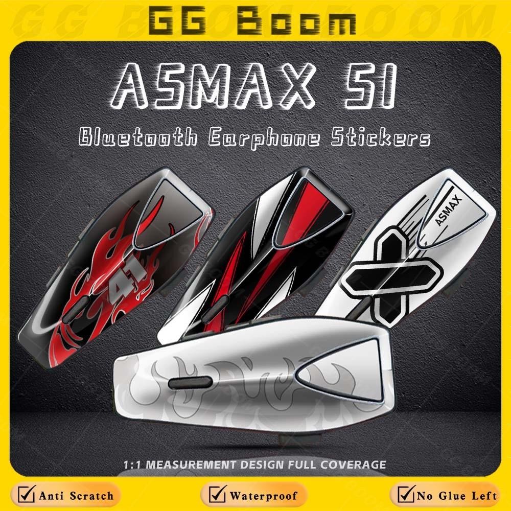 สําหรับ ASMAX-S1 asmax s1 S1 หมวกกันน็อครถจักรยานยนต์ชุดหูฟังบลูทูธสติกเกอร์ป้องกันหูฟัง Scratch-Res