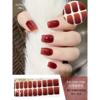 🍬CANDY🍬2# เล็บอบแข็ง สีสวย สติกเกอร์ติดเล็บ แบบใช้เครื่องอบUV พร้อมส่งในไทย