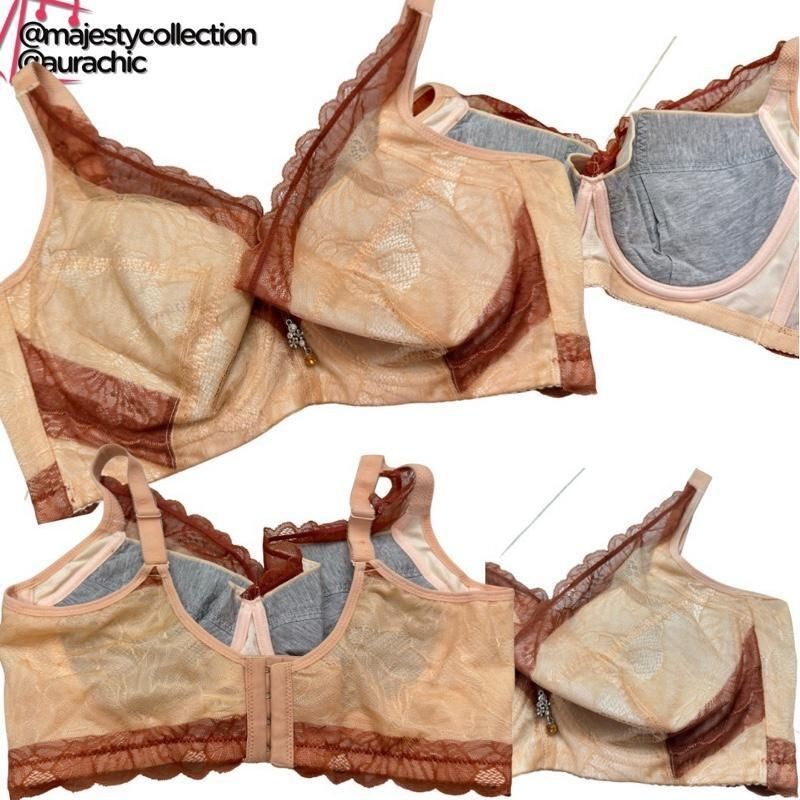 38-40 D Iron Bra Span Soft Wired Bra ชุดชั้นในสตรีมีลวด