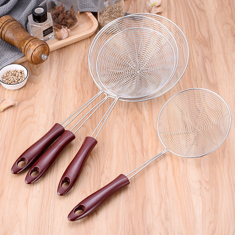 VERNO ที่ตักไข่มุก สแตนเลสแท้ กระชอนตักไข่มุก ช้อนตักไข่มุก ตะแกรงตักไข่มุก กระชอนสแตนเลส กระชอน กระชอนชาบู กระชอนตักอาห - รูปที่ 6