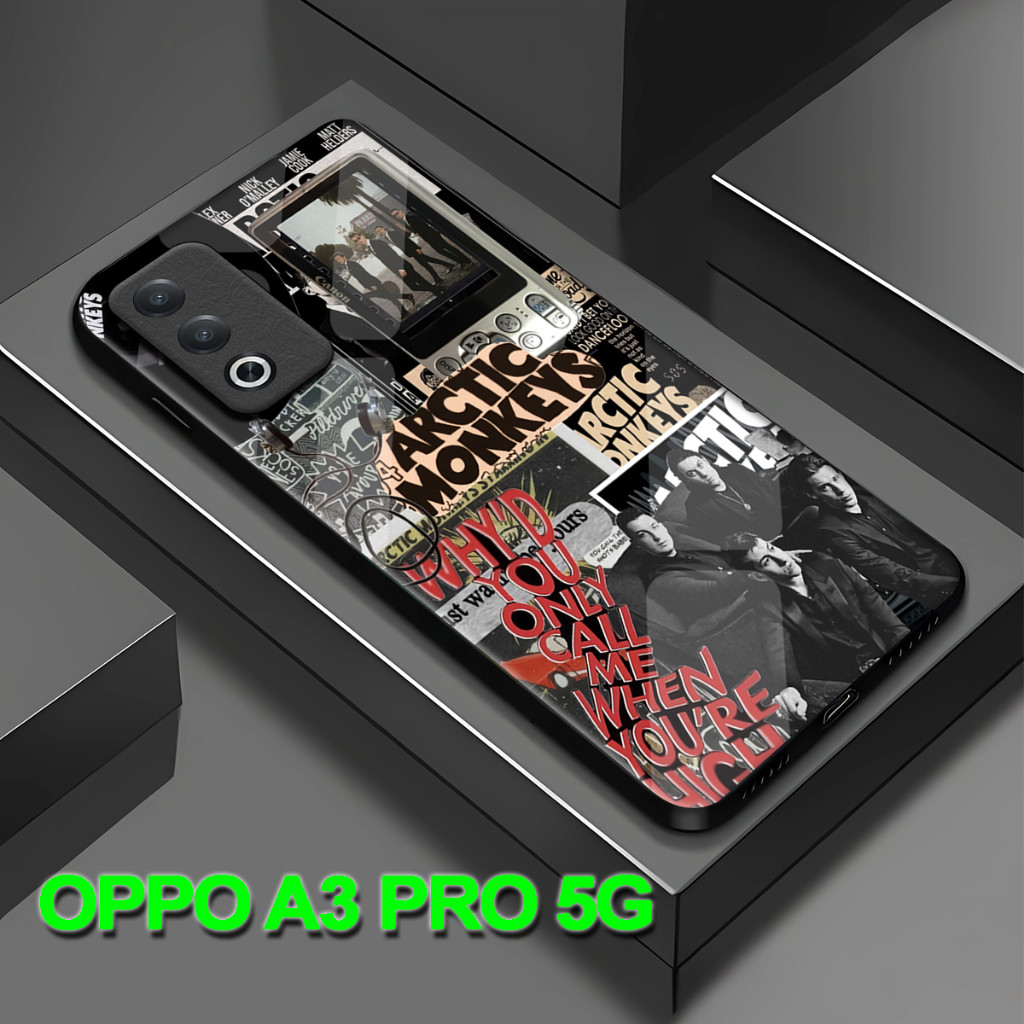 JON STORE (CP 7) GLOSSY SOFTCASE CASING สําหรับ OPPO A3 PRO 5G ROUND MOTIF ANIME ABSTRACT น่ารักกรณี