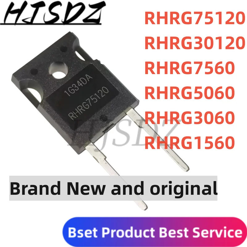 1-5PCS RHRG3060 RHRG30120 RHRG7560 RHRG7560 RHRG1560C RHRG75120 TO-247 Field-effect ทรานซิสเตอร์