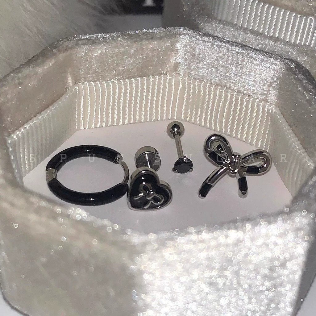 สร้อยคอมetal bow แบบหัวใจและโบว์สำหรับสุภาพสตรี โดดเด่นและเก๋ไก๋