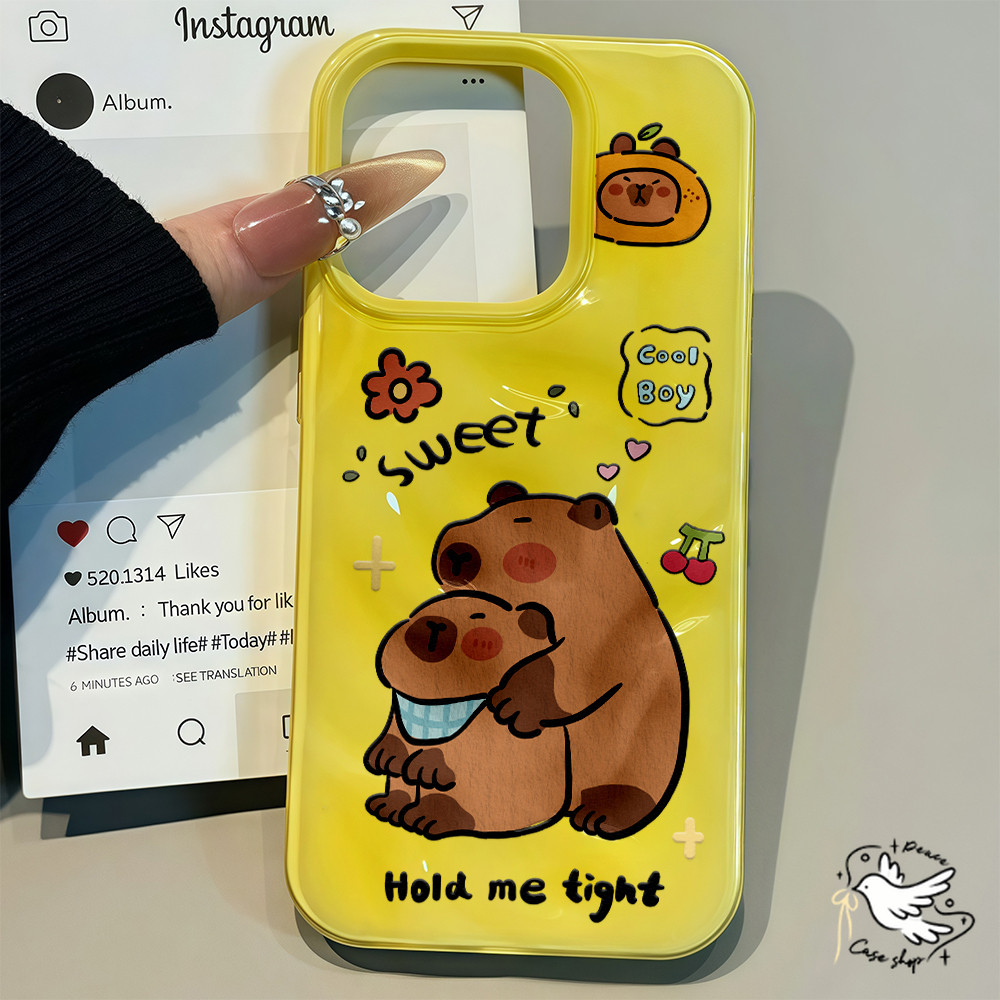 COD-ในไทย💥For iPhone 16 15 14 13 12 11 Pro Max X XS XR XS 7 8 Plus เคส หมีน้อยน่ารัก Candy Color Wave เคสนิ่ม กันกระแทก - รูปที่ 4