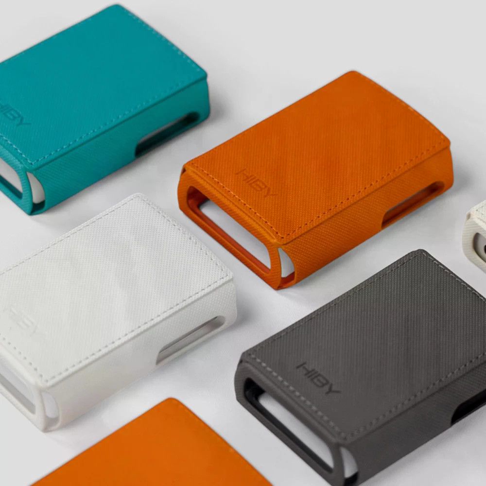 ป้องกันรอยขีดข่วนกันกระแทกหนังเปลือกผิวสําหรับ HiBy R3 Pro II / Gen 2 HiFi MP3 เครื่องเล่นเพลง