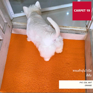 (ออกใบกำกับได้) CARPET19 พรมดักฝุ่นไวนิล หนาพิเศษ 13 มม. หนา นุ่ม ดักฝุ่นได้ดี มีหลายสี หลายขนาด