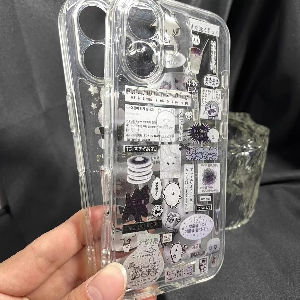 โปร่งใส จัดส่งจากประเทศไทย หมีขาวเล็ก for iPhone เคสไอโฟน 11 12 13 14 15 16 PLUS PRO MAX X XS MAX XR 7/8PLUS แอปเปิ้ลโทร - ภาพย่อย 3