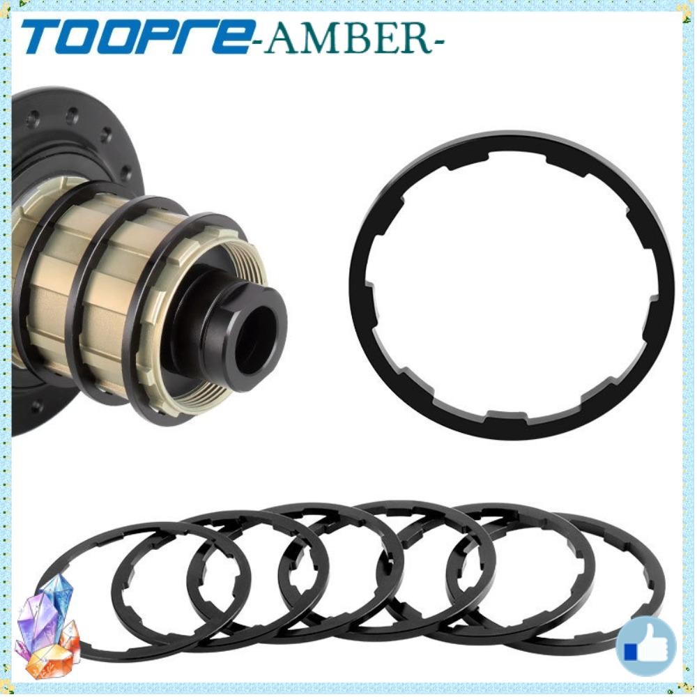 AMBER สเปเซอร์รองเฟืองจักรยาน อะลูมิเนียม 1/1.5/1.85/2/2.18/2.35 มม. สําหรับดุมล้อจักรยานเสือหมอบ MTB