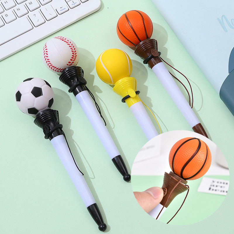 Creative Decompression Catapult ปากกาลูกลื่น PU ช้า Rebound นักเรียน Spoof สนุกเครื่องเขียน WJ812