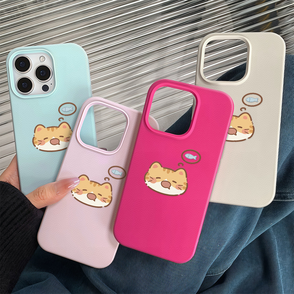 จัดส่งในพื้นที่ เคสเหมือนเปลือกลิ้นจี่ น่ารัก สวยรูปแบบ For IPhone 16 15 13 14 11 7 8plus Pro Promax X XR XS LZW117