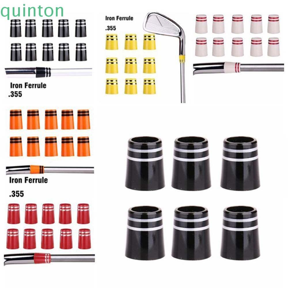 QUITON Golf Ferrules 10 ชิ้น พลาสติกทนทาน สำหรับทิปแบบลดแรงกระแทกของไม้กอล์ฟ
