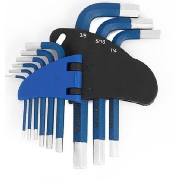 GlobalHouse WORKPRO ชุดประแจแอลหกเหลี่ยม ชนิดงานหนัก ชุด 9 ชิ้น HEX KEY SET(METRIC) รุ่น WP222014 สินค้าของแท้คุณภาพดี