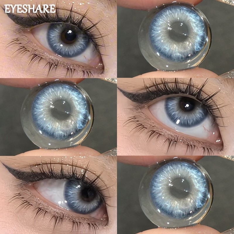 Eyeshare คอนแทคเลนส์ 1 คู่/2 เม็ด ALPS ซีรีส์ สีดำ คอนแทคเลนส์สี สีน้ำตาล ใช้ได้หนึ่งปี 14.5 มม.