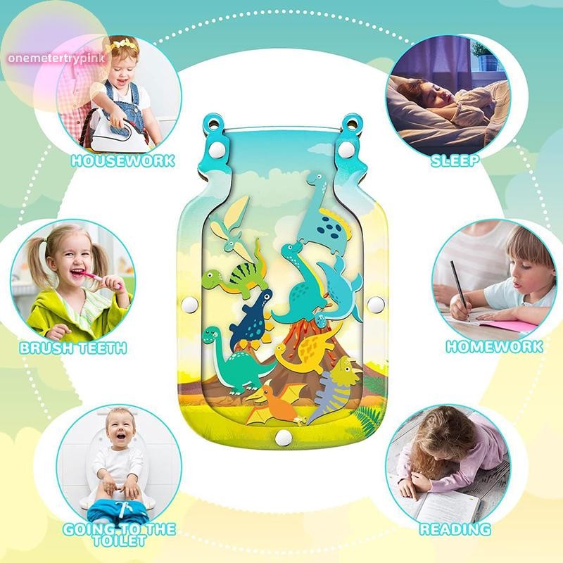 ONEPINK เด็กรางวัล Jar เด็กจุดไม้รางวัล Jar พร้อมขาตั้งไม้ Home Desktop เครื่องประดับการเรียนรู้ Sel