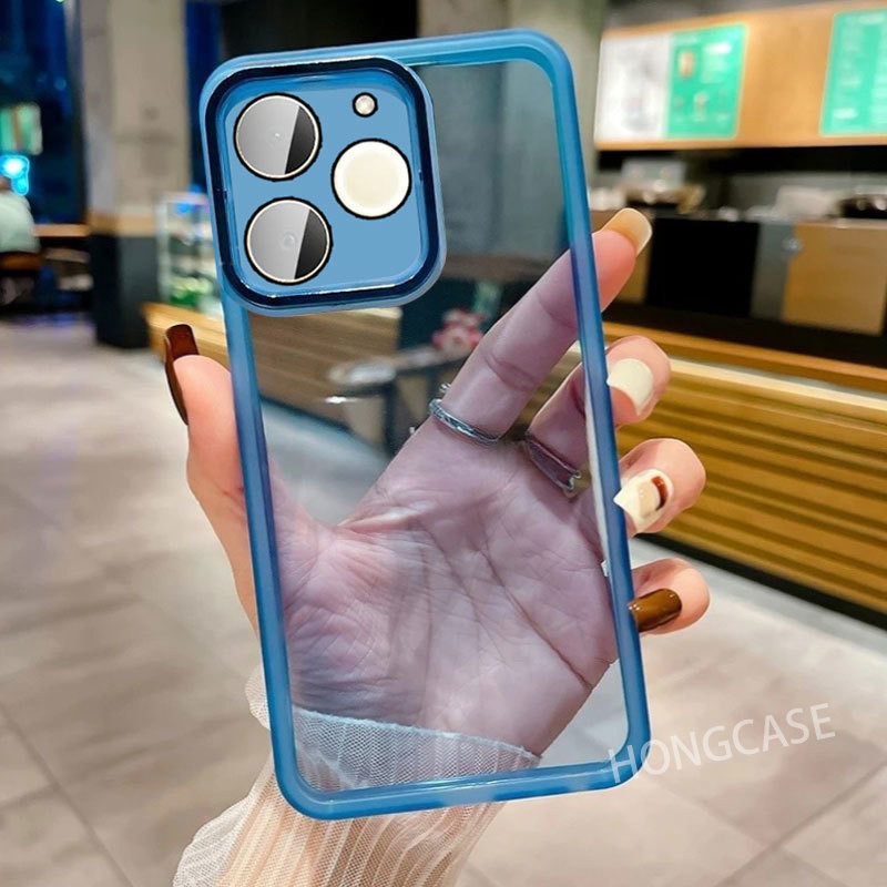 เคสโทรศัพท์สําหรับRealme Note 70 70T Note70 Note70T T 4G 5G 2025 ปลอกโปร่งใสสีป้องกันเลนส์กล้องกันกระแทกฝาหลัง